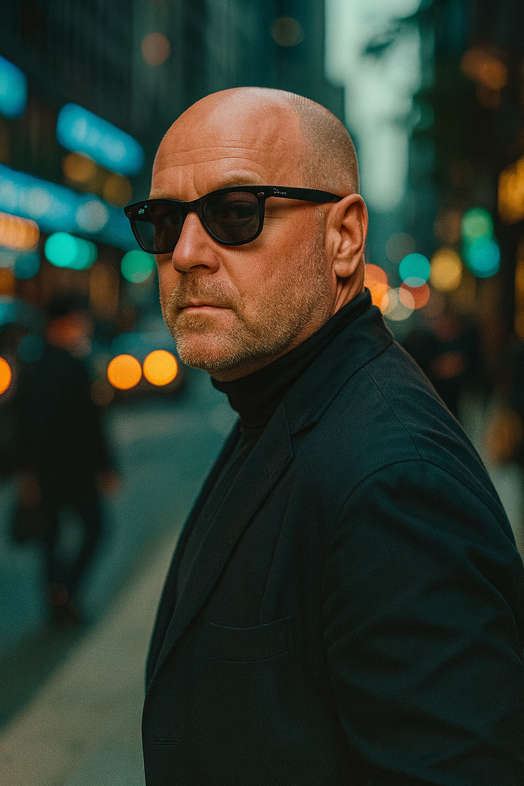 Jose Pimentel portrait on city street